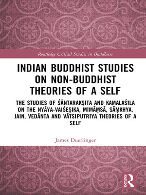 cover image of Indian Buddhist Studies on Non-Buddhist Theories of a Self